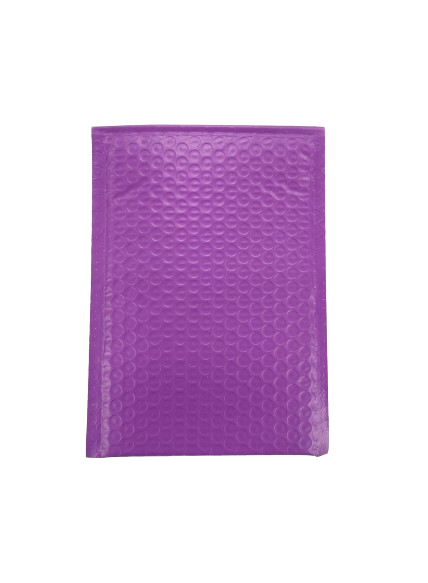 Purple bubble mailers