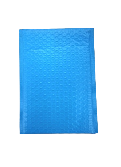 Blue bubble mailers
