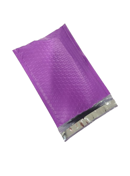Purple bubble mailers
